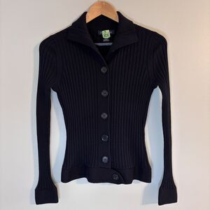 VTG Y2K Banana Republic Women's 100% Merino Wool Ribbed Sweater Academia Prep